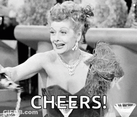 Lucille Ball Cheers GIF