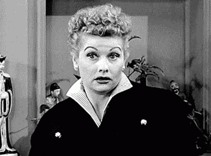 Lucille Ball Crazy Acting GIF