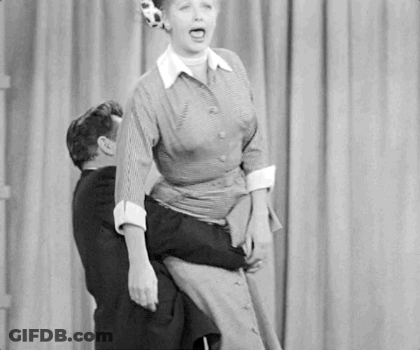 Lucille Ball Drunk Goodbye GIF
