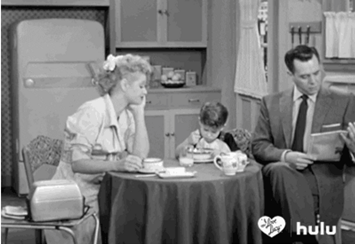 Lucille Ball Family Toast Breakfast GIF