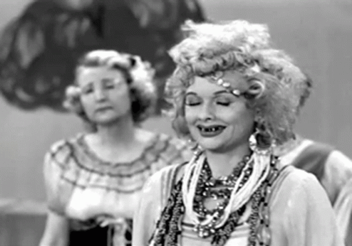 Lucille Ball Funny Crackhead Teeth GIF