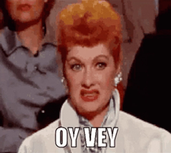 Lucille Ball Grinning Oy Vey GIF
