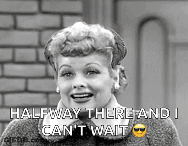 Lucille Ball Half Way There GIF