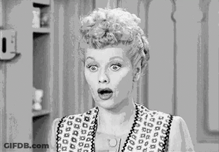 Lucille Ball Oooh Reaction After She Saw Something GIF