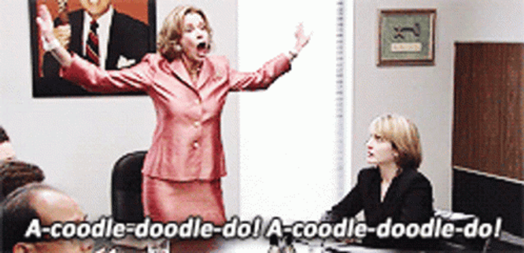 Lucille Bluth Funny Chicken Dance GIF