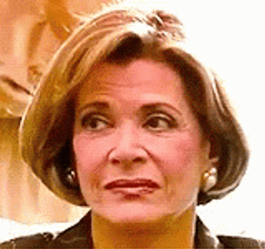 Lucille Bluth Mean Reaction Eyeroll GIF
