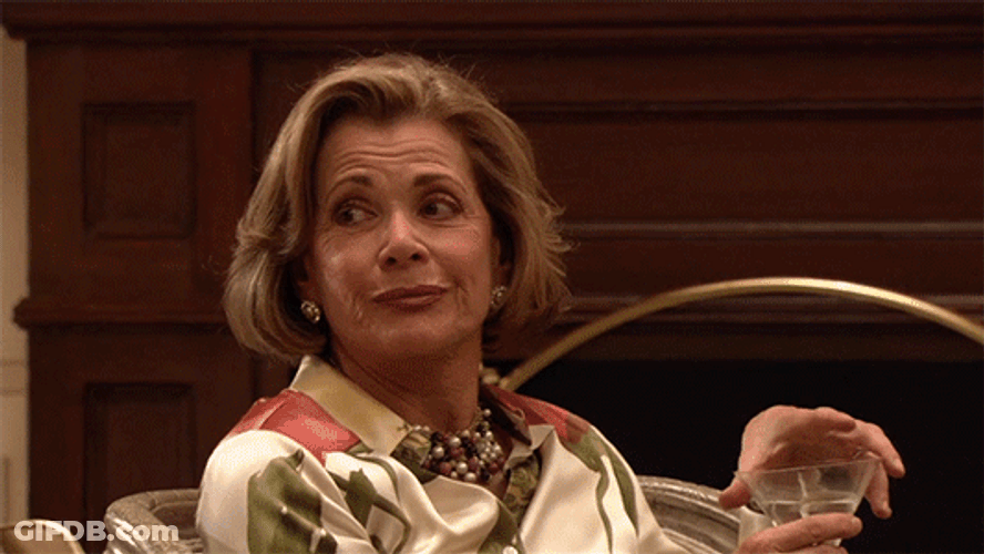 Lucille Bluth Roll Eyes Buster Copycat GIF