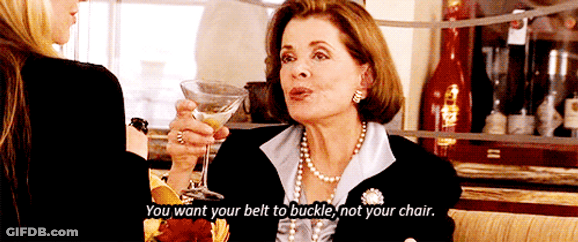 Lucille Bluth Serious Talk Drinking Glass Champagne GIF