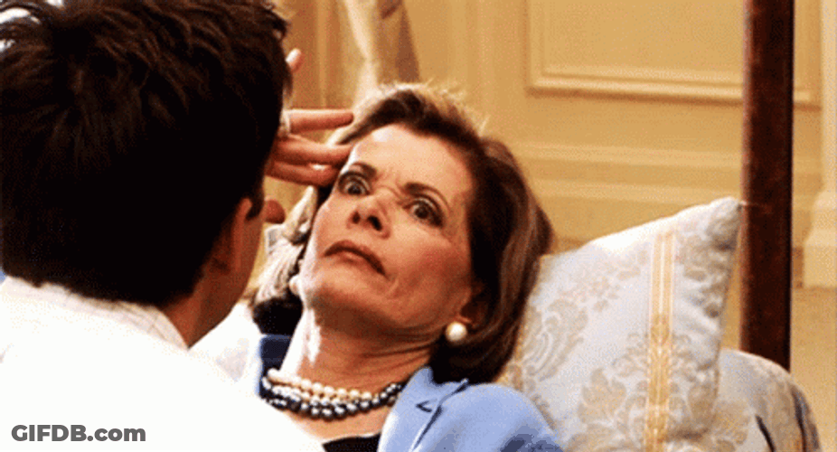 Lucille Bluth Surprised Eyes Widened GIF