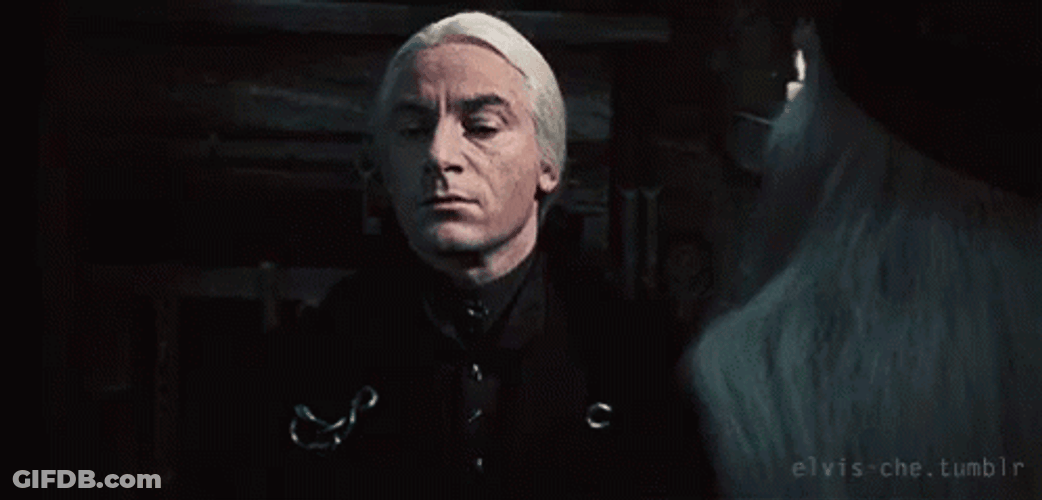 Lucius Malfoy Blinking Eyes GIF