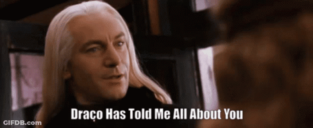 Lucius Malfoy Draco Hast Told Me About You GIF