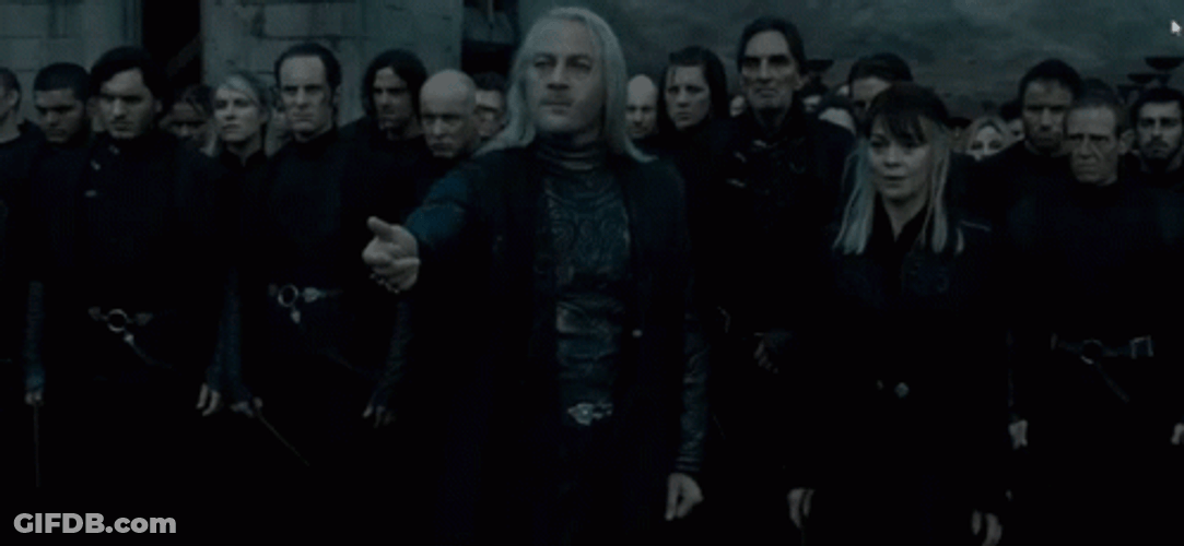 Lucius Malfoy Explaining GIF