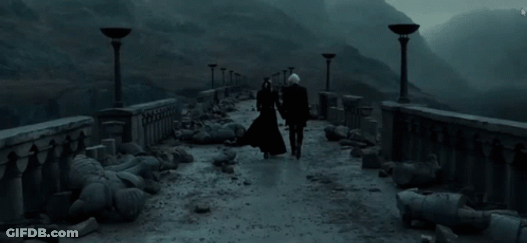 Lucius Malfoy Running GIF