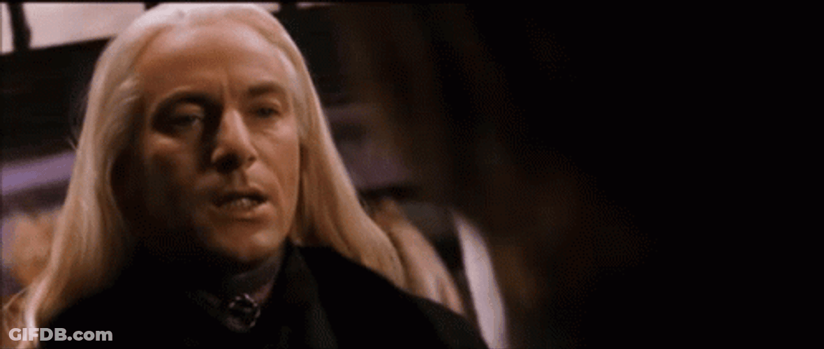Lucius Malfoy Talking To Someone GIF