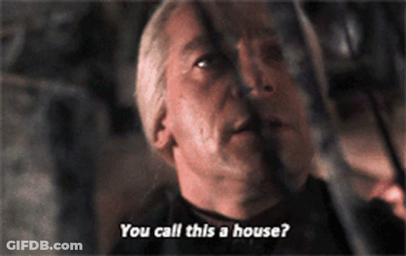 Lucius Malfoy You Call This A House GIF
