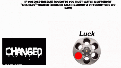 Luck Poster Next To Revolver GIF