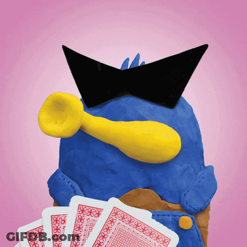 Lucky Ducky Different Poker Face Reactions GIF