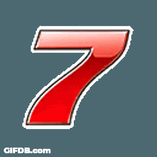 Lucky Seven Item Sticker GIF
