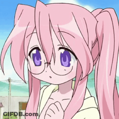 Lucky Star Miyuki Takara Cute Anime Blink GIF