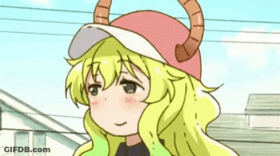 Lucoa Dragon Maid Raising Hand GIF