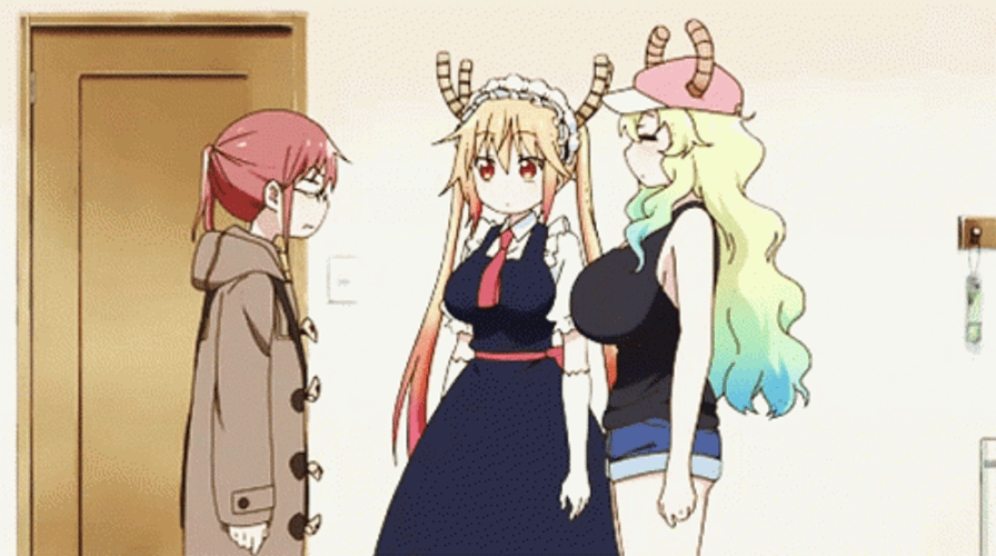 Lucoa With Two Girls Anime GIF