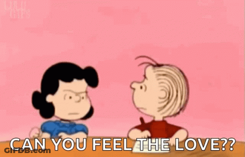 Lucy And Franklin Peanuts Can You Feel The Love GIF