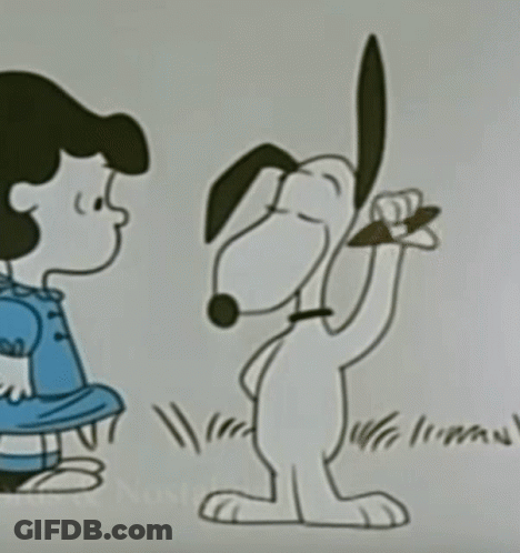 Lucy Brown Standing Next To Dog GIF