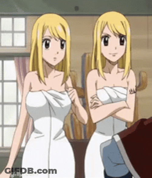 Lucy Heartfilia Bath Towel GIF