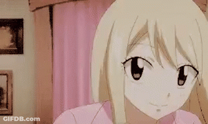 Lucy Heartfilia Bath Towel Yes GIF