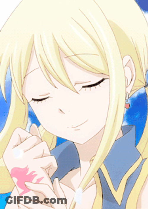 Lucy Heartfilia Calm Smile GIF