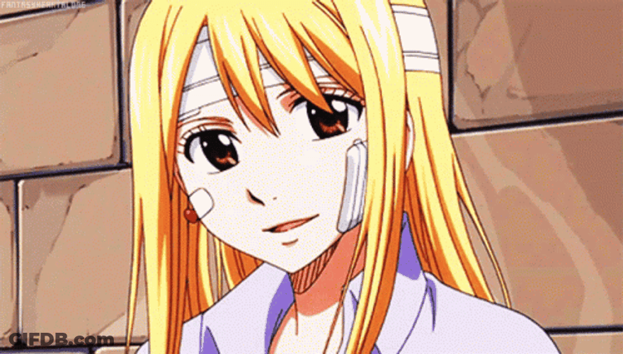 Lucy Heartfilia Eye Smile GIF