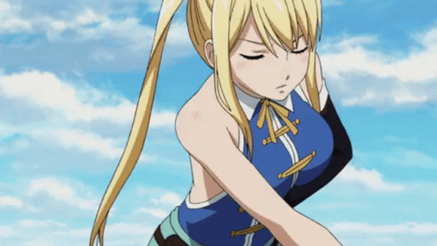Lucy Heartfilia Fairy Tail Angry GIF