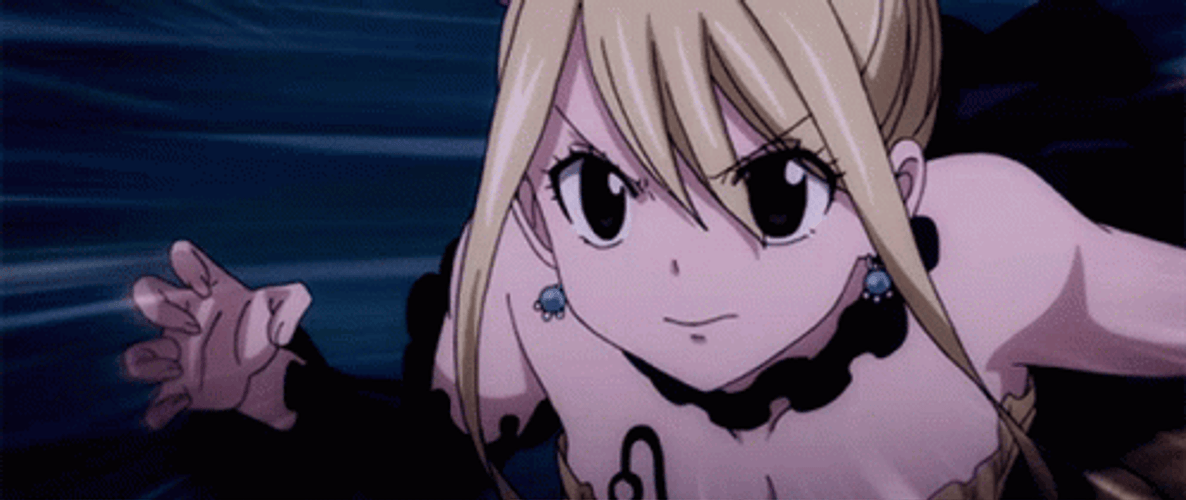 Lucy Heartfilia Fairy Tail Attack GIF