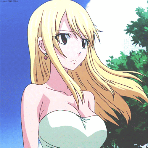 Lucy Heartfilia Fairy Tail Standing GIF