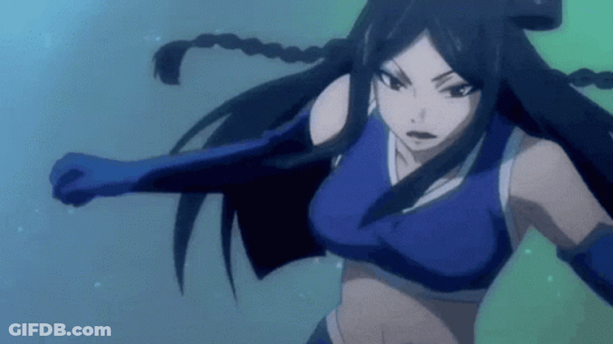 Lucy Heartfilia Minerva Back Kick GIF