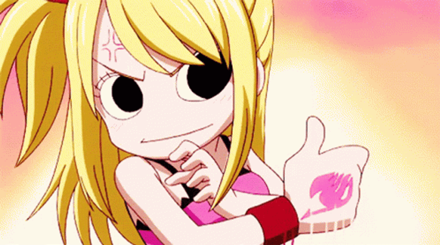 Lucy Heartfilia Thumbs Up GIF