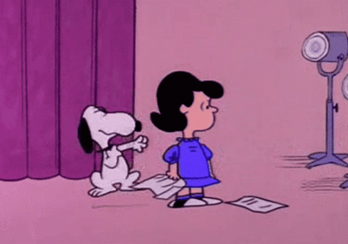 Lucy Van Pelt And Snoopy Saturday GIF