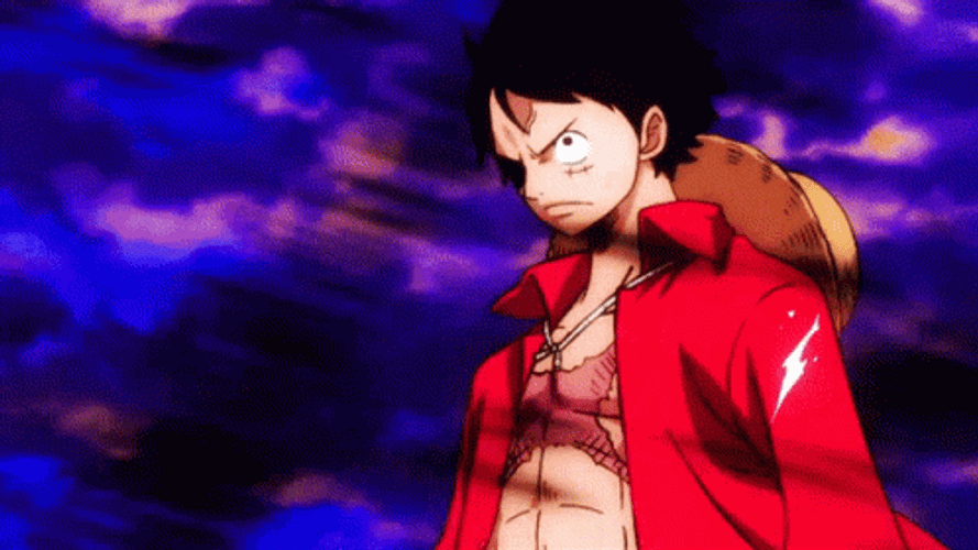 Luffy Angry Eyes GIF