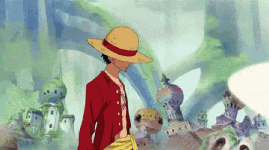 Luffy Dodging Gun Shot GIF
