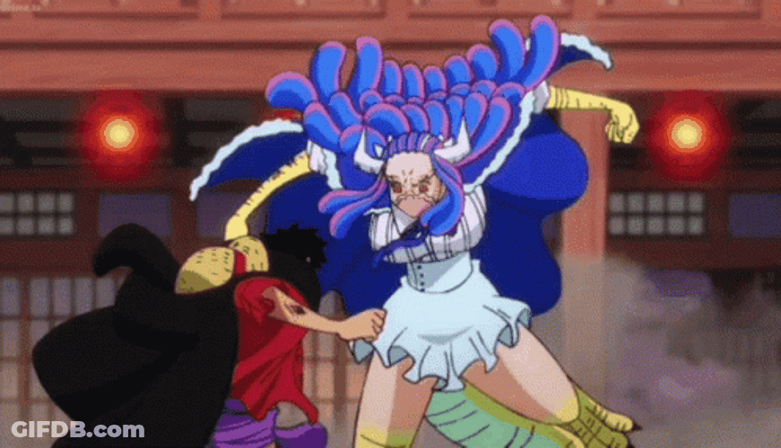 Luffy Fighting Against Ulti GIF