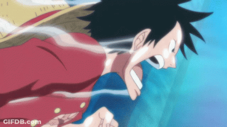 Luffy Fighting Alongside Portgas To Beat Hody Jones GIF