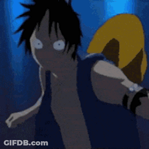 Luffy Fighting Strong Punch GIF