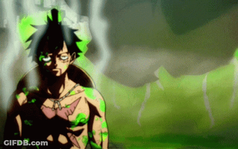 Luffy Fighting With Chief Warden GIF
