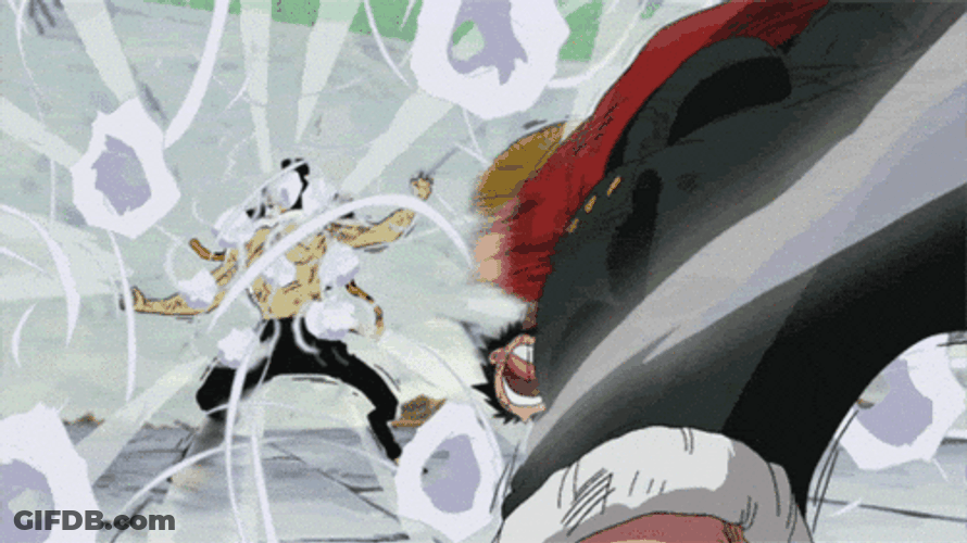 Luffy Fighting With Rob Lucci GIF