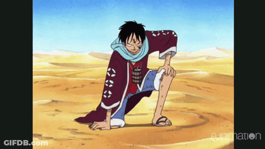 Luffy Fighting With Vivi GIF