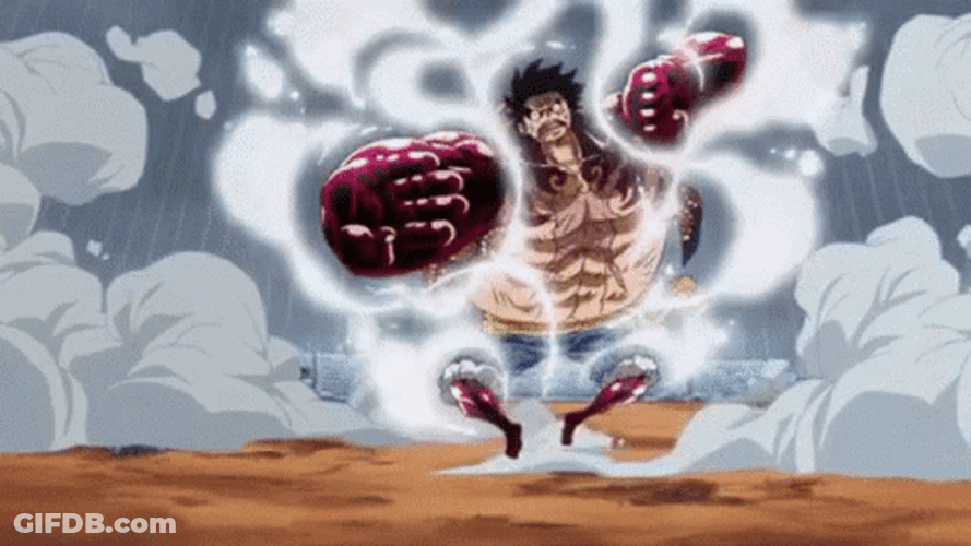 Luffy Gear 3 Bouncing GIF