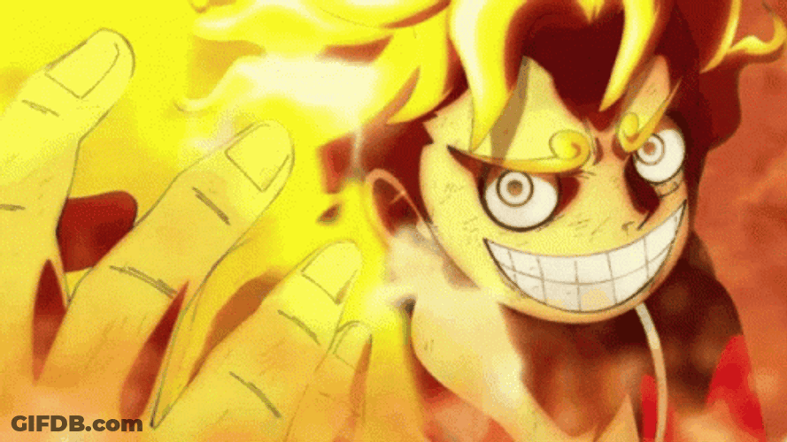 Luffy Gear 3 Evil Look GIF