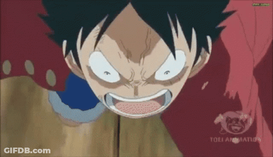 Luffy Gear 3 Gum Gum Elephant Gatling GIF