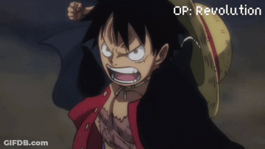 Luffy Gear 3 Punch His Opponent GIF