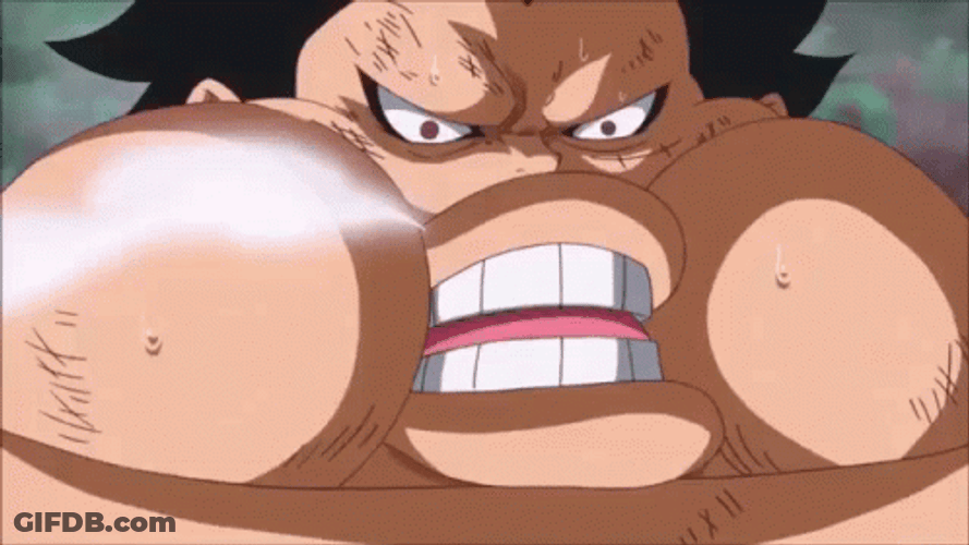 Luffy Gear 4 Bouncing GIF